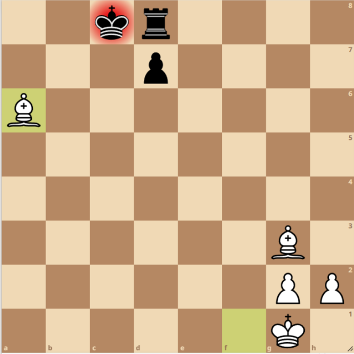 Posición final del mate de Boden
