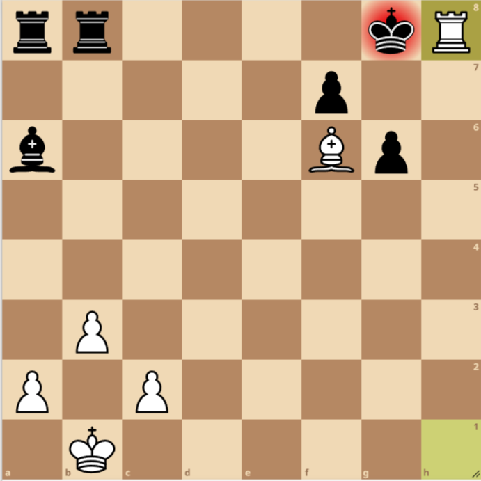 Posición final del mate de Mayet