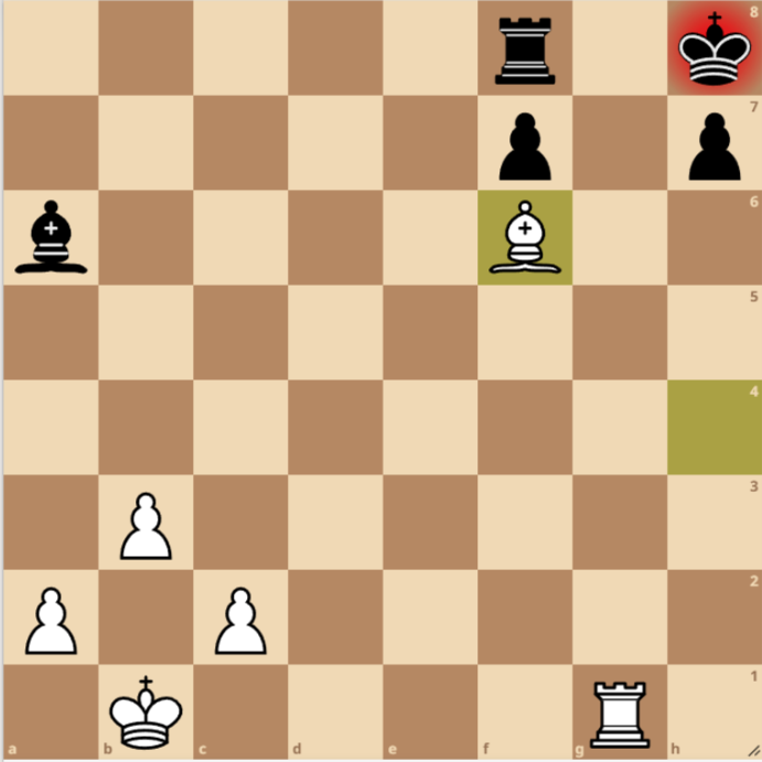 Posición final del mate de Morphy