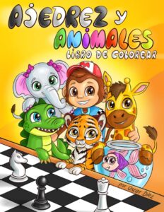 AJEDREZ y Animales - Libro de colorear